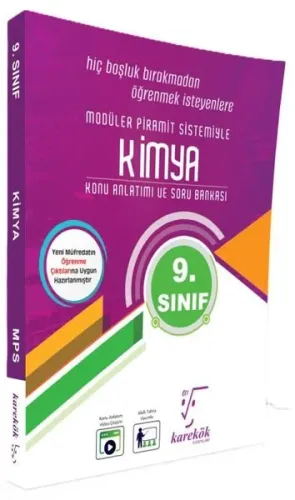 Karekök Yayınları 9. Sınıf Kimya MPS Konu Anlatımı ve Soru Bankası