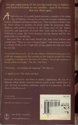 The Kite Runner Khaled Hosseini Anchor Canada %57 indirimli