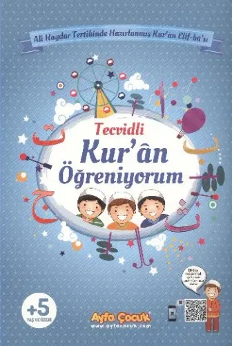 Kur'an Öğreniyorum (Ayfa-161M, Orta Boy, Mavi, Tecvidli); Çocuk Elif-B