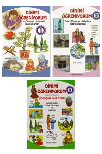 Çocuklar İçin Dinimi Öğreniyorum Soru Cevap ve Hikayelerle (3 Cilt Takım)
