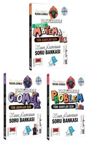 Yargı Yayınları Tüm Adaylar İçin Taktiklerle Matematik - Geometri - Problemler Seti (3 Kitap)