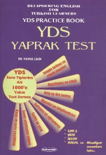 Kurmay YDS Yaprak Test Yavuz Çelik