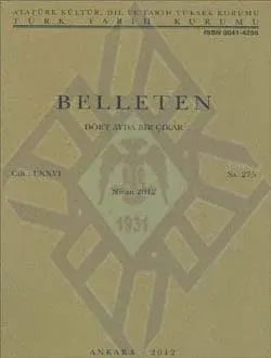 Belleten 275. Sayı