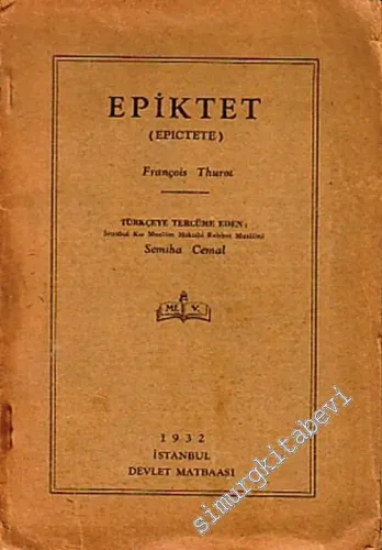 Epiktet = Epictete -        1932
