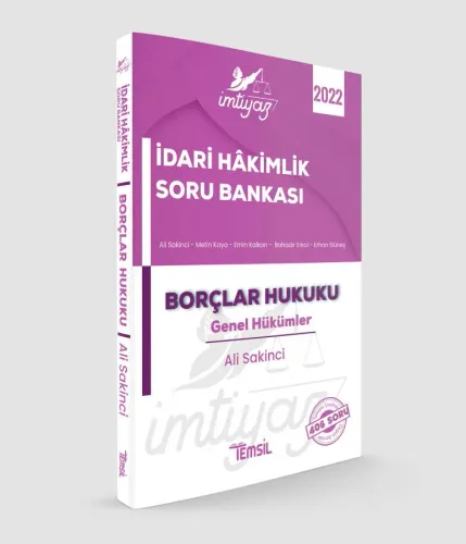 İmtiyaz İdari Hâkimlik Soru Bankası Borçlar Hukuku Genel Hükümler