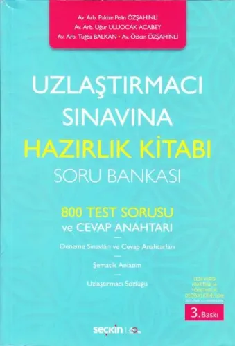 Uzlaştırmacı Sınavına Hazırlık Kitabı Soru Bankası