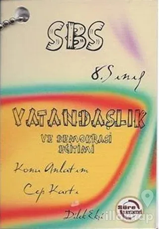 SBS 8. Sınıf Vatandaşlık ve Demokrasi Eğitimi Konu Anlatımlı Cep Kartı