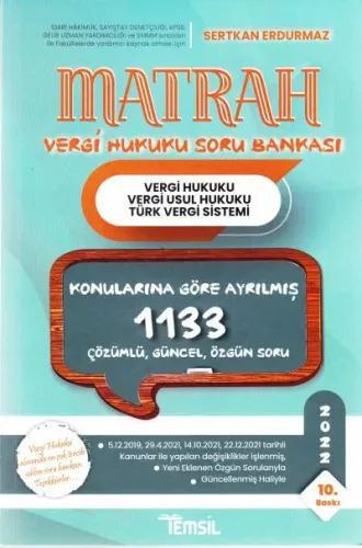 Matrah Vergi Hukuku Soru Bankası
