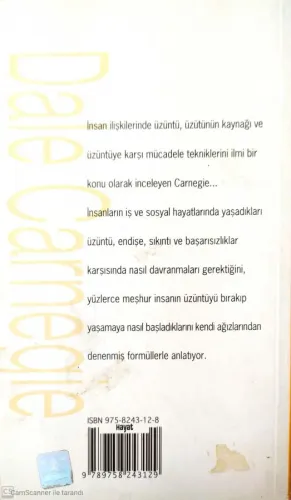 Üzüntüsüz Yaşama Sanatı Dale Carnegie Hayat Yayıncılık %34 indirimli
