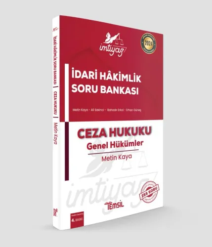 İMTİYAZ Ceza Hukuku Genel Hükümler Soru Bankası