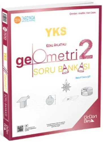 ÜçDörtBeş Yayınları TYT AYT Geometri Soru Bankası 2. Kitap Resul Emre 