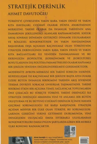 Stratejik Derinlik Ahmet Davutoğlu Küre Yayınları %60 indirimli