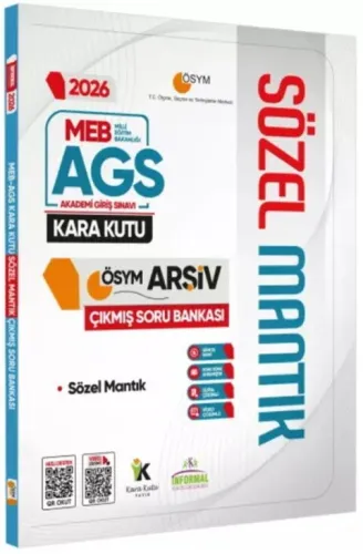 Kara Kutu Yayınları 2026 MEB-AGS SÖZEL MANTIK Kara Kutu ÖSYM Çıkmış So