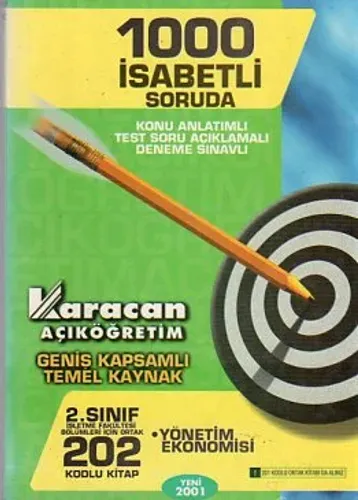 2. Sınıf İşletme Fakültesi İçin Ortak 202 Kodlu Kitap