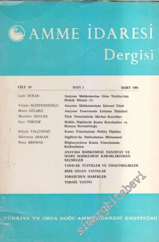 Amme İdaresi Dergisi - 1 19 Mart