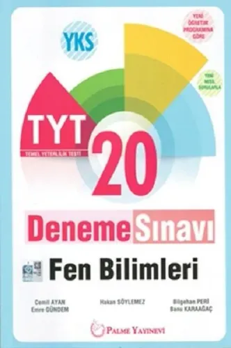 Palme Yayınları TYT Fen Bilimleri 20 Deneme Sınavı Palme
