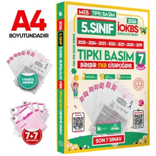 İnformal Yayınları 2026 5. Sınıf Tüm Dersler İOKBS Bursluluk Sınavı Tı