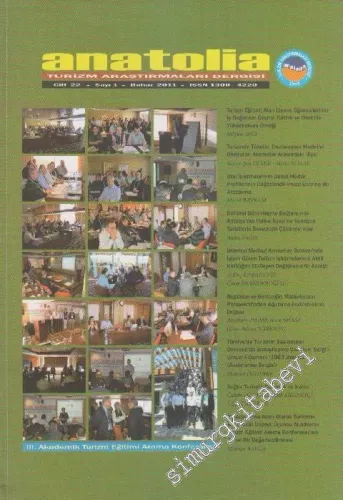 Anatolia Turizm Araştırmaları Dergisi - Sayı: 1  22    Bahar