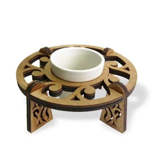Beton Saksılı Circle Desenli Stand Model 1 - Halkkitabevi