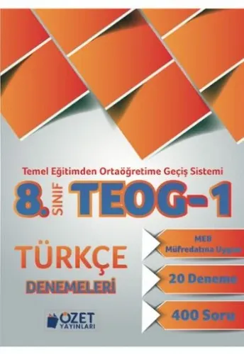 8. Sınıf TEOG-1 Türkçe Denemeleri
