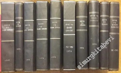 Sevk ve İdare Dergisi : Sayı 20-120 (Temmuz Ağustos 1969 - Ağustos 1978) 10 Cilt 100 dergi -