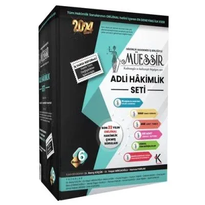 MÜESSİR Adli Hakimlik Çıkmış Soru Bankası Seti