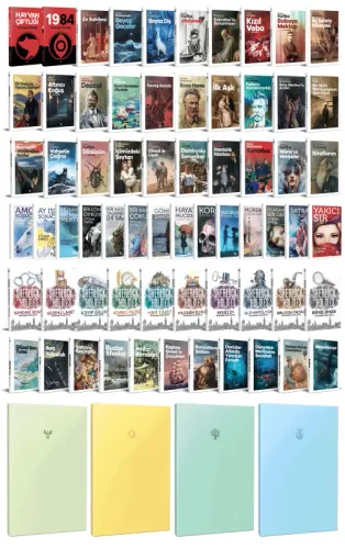 75 Dünya Klasiği ve Pastel Çizgisiz Defter Seti -2 - Halkkitabevi