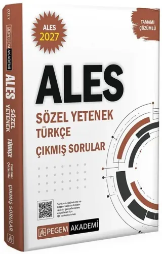 Pegem Yayınları 2027 ALES Sözel Yetenek Türkçe Tamamı Çözümlü Çıkmış S