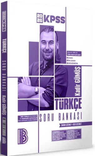 Benim Hocam Yayınları 2026KPSS Türkçe Tamamı Video Çözümlü Soru Bankas