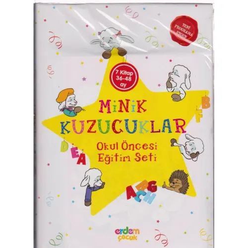 Okul Öncesi Minik Kuzucuklar Eğitim Seti  7 Kitap  | 36-48 Ay -  0-4 Yaş
