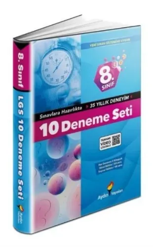 Aydın 8. Sınıf LGS 10 Deneme Seti 2020 YENİ Aydın Yayınları Komisyon