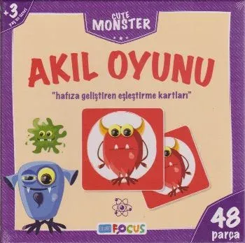 KAMPANYALI-Akıl Oyunu - Cute Monster 48 Parça 3 Yaş ve Üzeri
