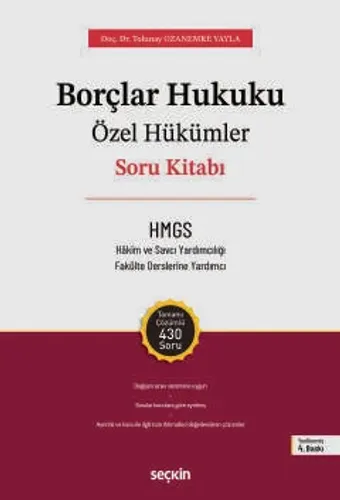 Borçlar Hukuku Özel Hükümler Soru Kitabı