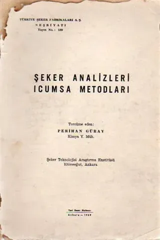 Şeker Analizleri Icumsa Metodları
