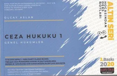 Ceza Hukuku 1 Genel Hükümler
