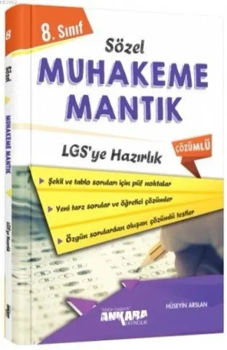 Ankara Yayınları 8. Sınıf LGS Sözel Muhakeme Mantık Çözümlü Soru Bankası Ankara