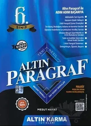 6. SINIF ALTIN PARAGRAF SORU BANKASI 2027