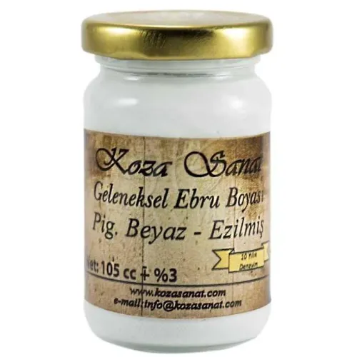 Koza Sanat Ebru Boyası PİGMENT BEYAZ