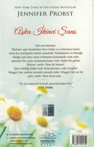 Aşka İkinci Şans Jennifer Probst Nemesis Kitap %60 indirimli
