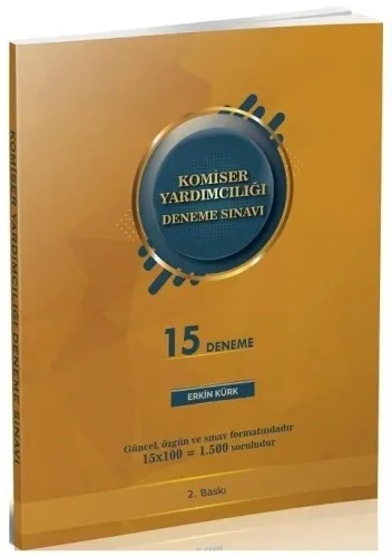 Erkin Kürk Komiser Yardımcılığı 15 Deneme