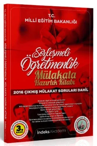 İndeks Akademi 2017 Sözleşmeli Öğretmenlik Mülakata Hazırlık Kitabı