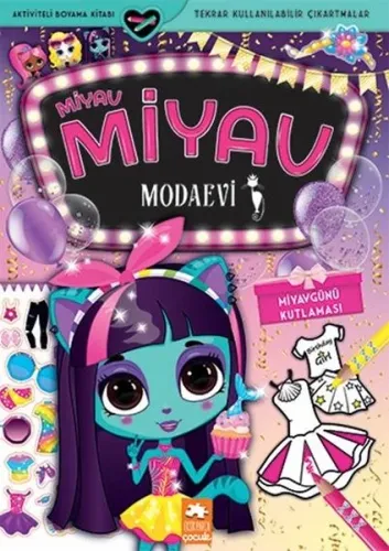 Miyav Miyav Modaevi - Miyavgünü Kutlaması - Aktiviteli Boyama Kitabı