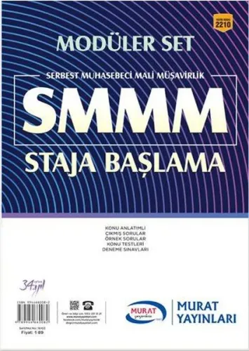 SMMM Staja Başlama Modüler Set Konu Anlatımlı