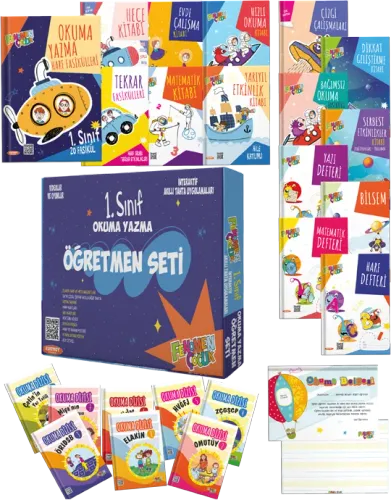 Fenomen Çocuk Yayınları 1. Sınıf Okuma Yazma Seti (Öğretmen Seti + Öğrenci Seti)
