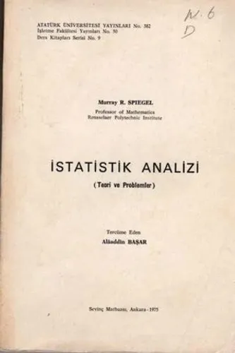 İstatistik Analizi