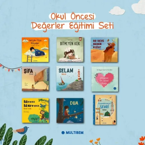 Okul Öncesi Değerler Seti 9 Kitap