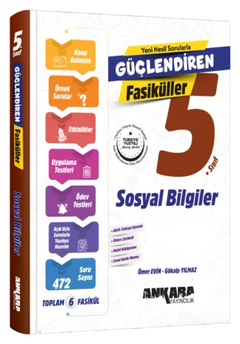 ANKARA 5. SINIF GÜÇLENDİREN SOSYAL BİLGİLER FASİKÜL SET