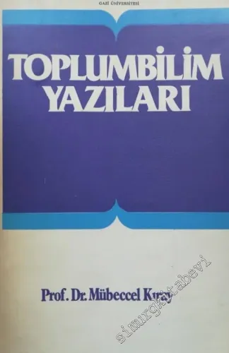 Toplumbilim Yazıları -        1982