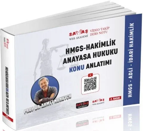 Savaş Yayınları 2026 Adli İdari Hakimlik HMGS Anayasa Hukuku Video Tak