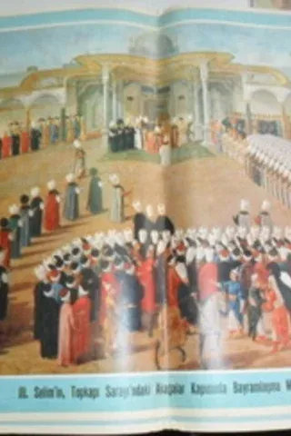 Hayat Dergisi Posteri ( III. Selim'in Topkapı Saray'ndaki Akağalar Kapısında Bayramlaşma Merasimi )